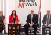 DUP leader and Deputy First Minister attend party's South Antrim Business Breakfast event at The Dunadry