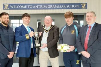 Antrim Grammar 'history boys' are praised by Mayor