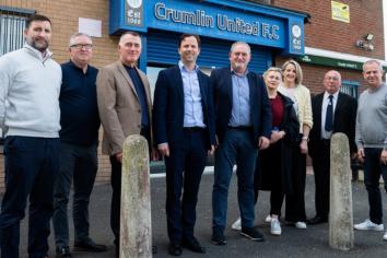 Department of Foreign Affairs hear of exciting future plans at Crumlin United FC