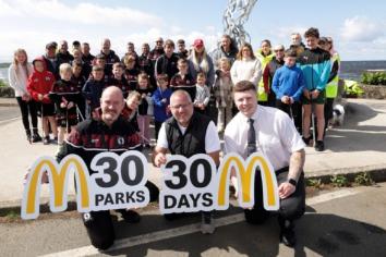 Antrim Rovers team up with McDonald's for litter pick