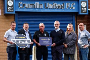 Crumlin United is first club to benefit from new building support fund