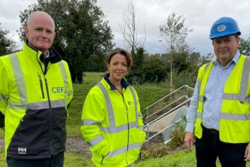 Minister visits new drainage scheme - but not residents