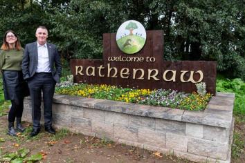 New entrance sign to Rathenraw is welcomed