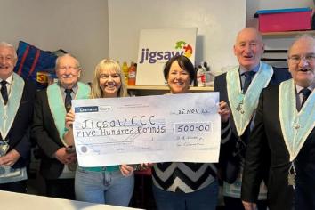 Parkgate Masons support counselling charity