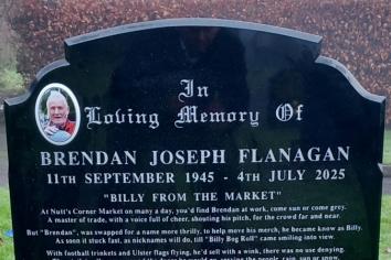 New headstone honours life of 'Billy from the market'
