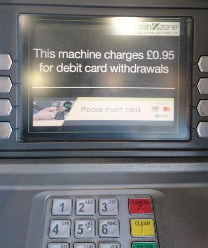 ATM company 'left with no choice' but to introduce 95p