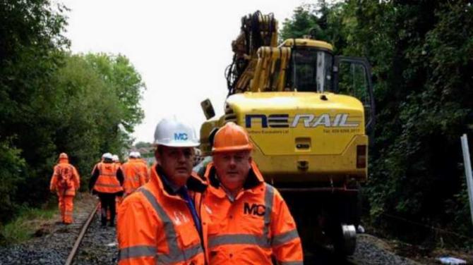 Hopes for Antrim railway line to get back on track