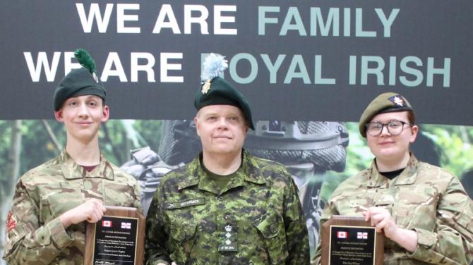 International award for Antrim Cadets