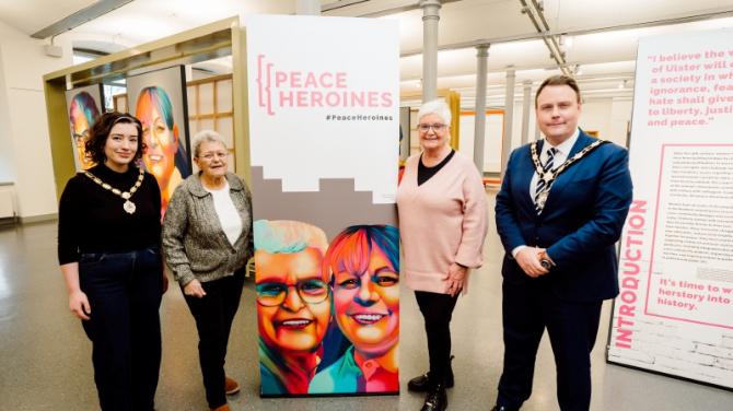 Peace Heroines art exhibition