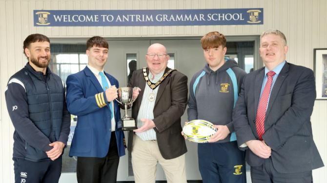 Antrim Grammar 'history boys' are praised by Mayor