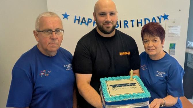 Walking for Health group celebrate first birthday with surprise party