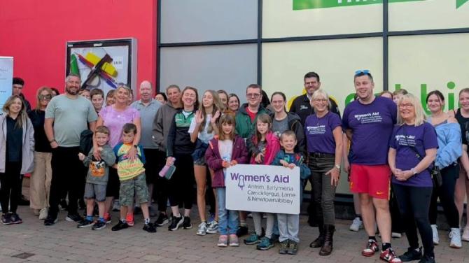 And he would walk 100 times - Steve smashes fundraising target for Women's Aid, with a little help from his friends