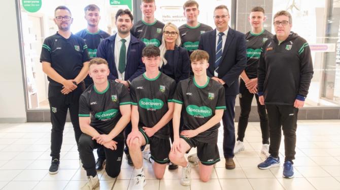 Moylena FC go to Specsavers! Local branch sponsors football team - and provides eye tests