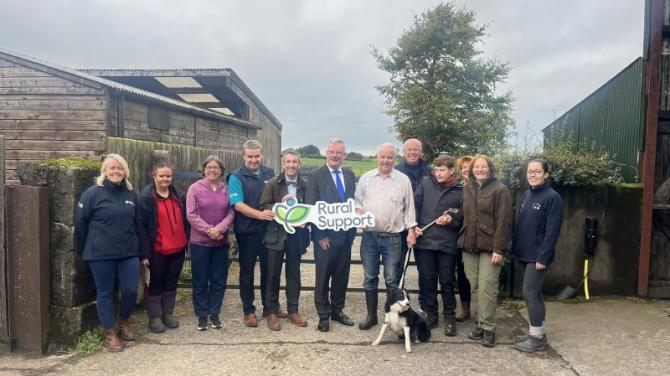 Ministers visit Templepatrick farm