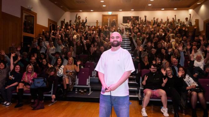 Antrim comic's second Old Courthouse sell-out smash