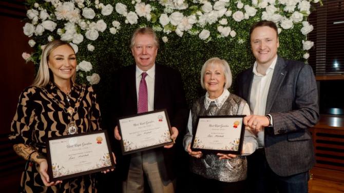 Neillsbrook Fold and Creavery Primary take Best Kept Garden awards