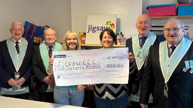 Parkgate Masons support counselling charity