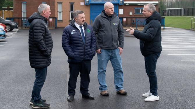 Swann pays flying visit to Crumlin United